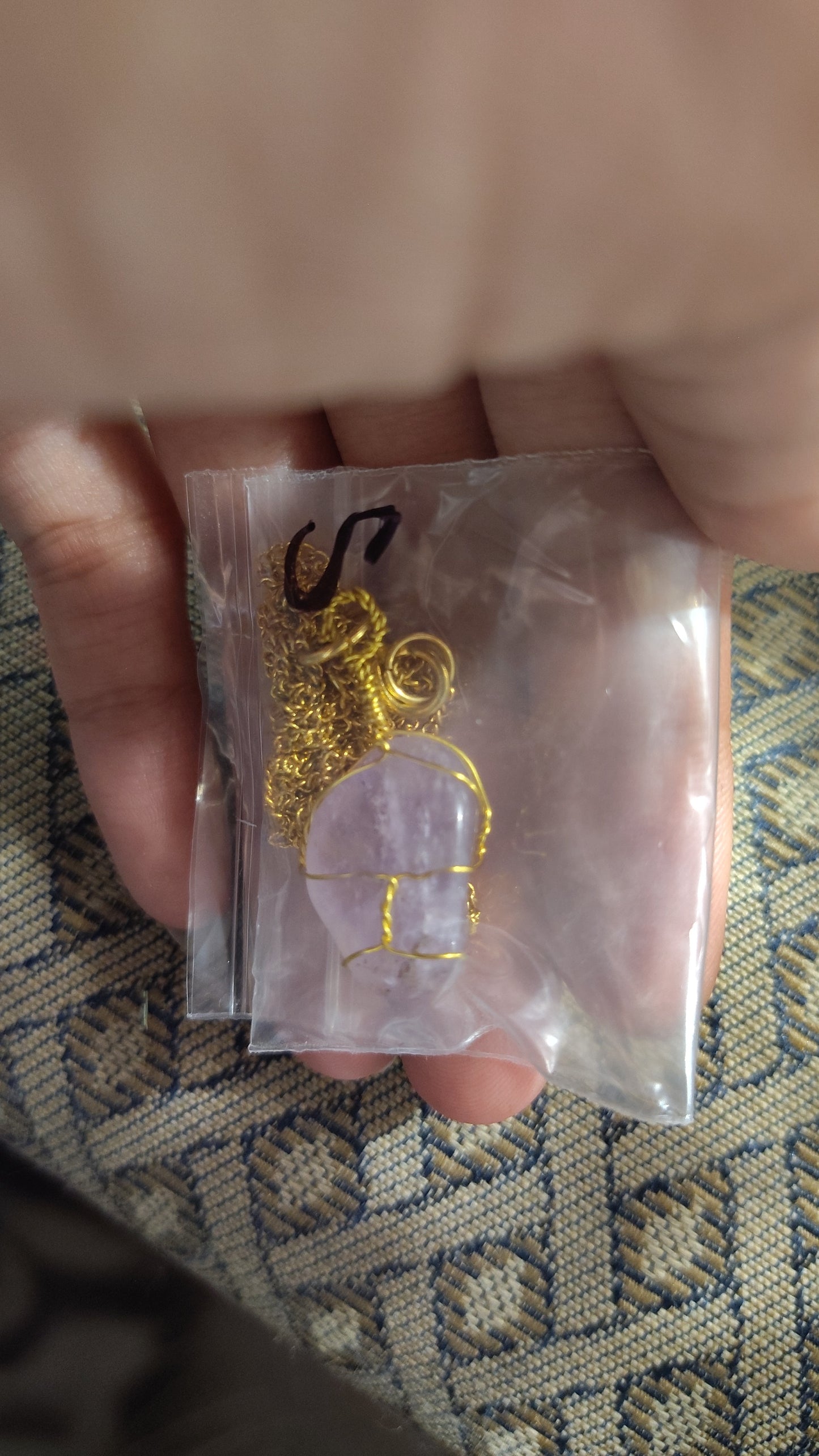 Wrapped Geode/Shell Necklaces