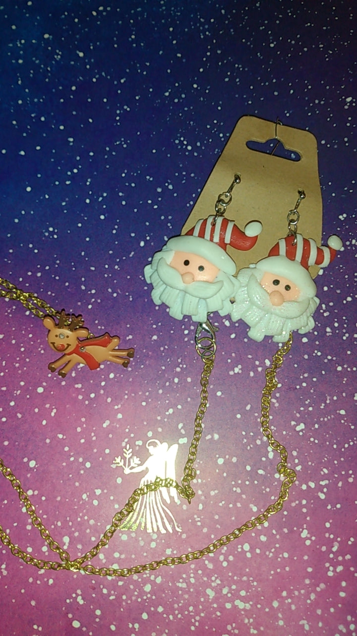 Kids Christmas Earring/Necklace Set