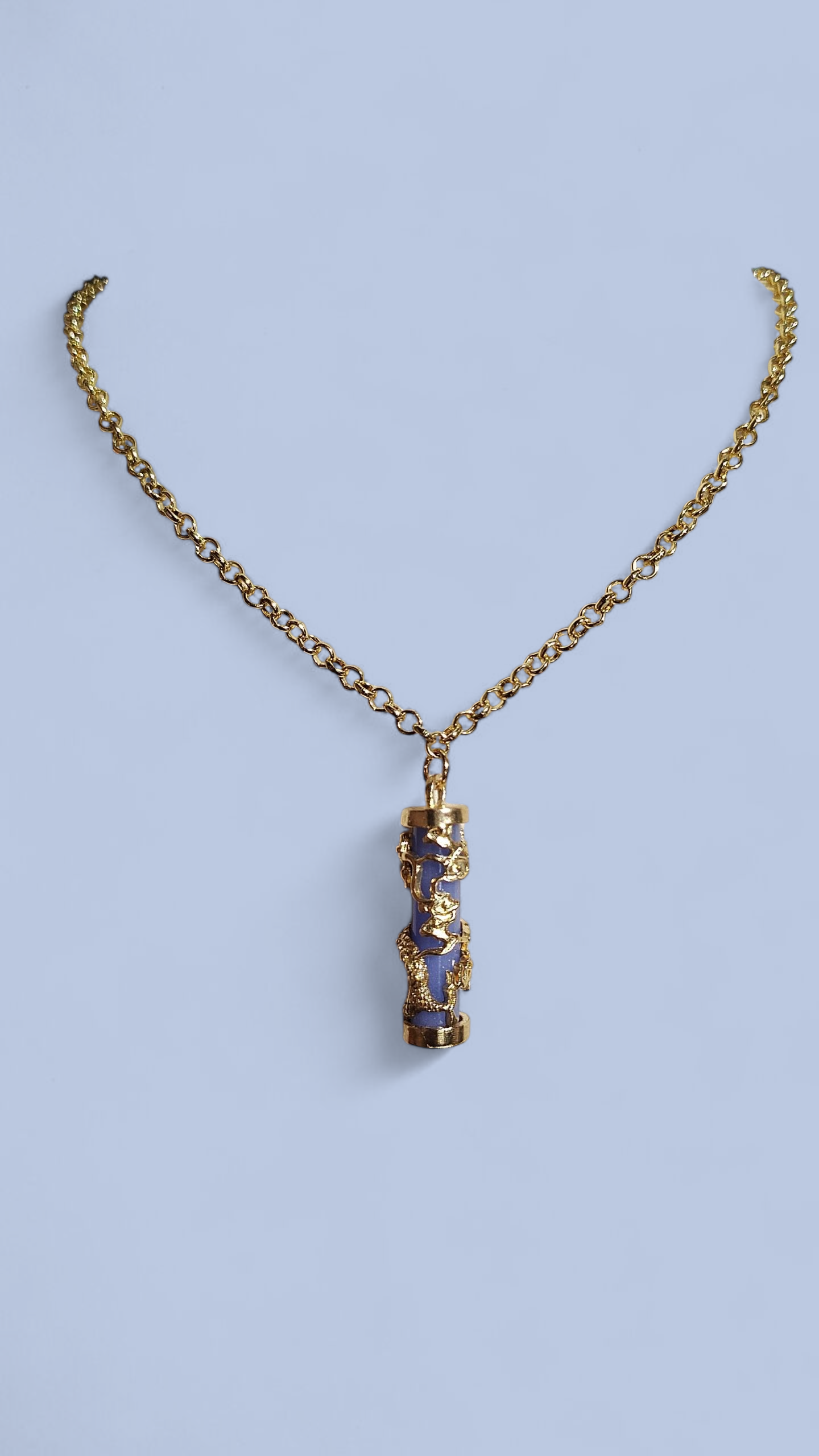 Blue Dragon Necklace