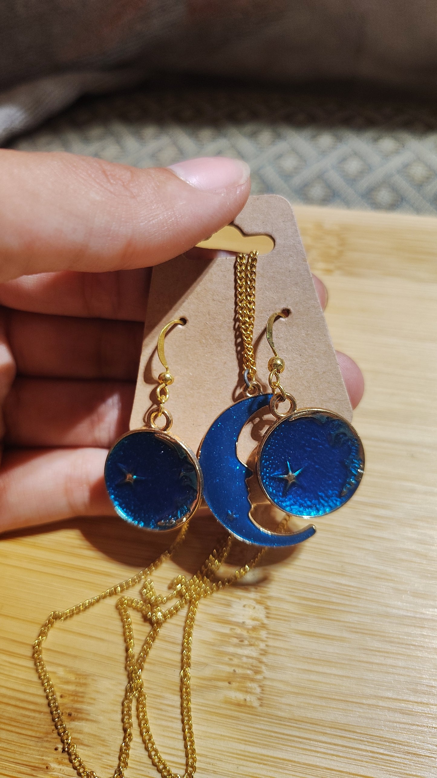 Space/Cat Earrings/Necklace Sets