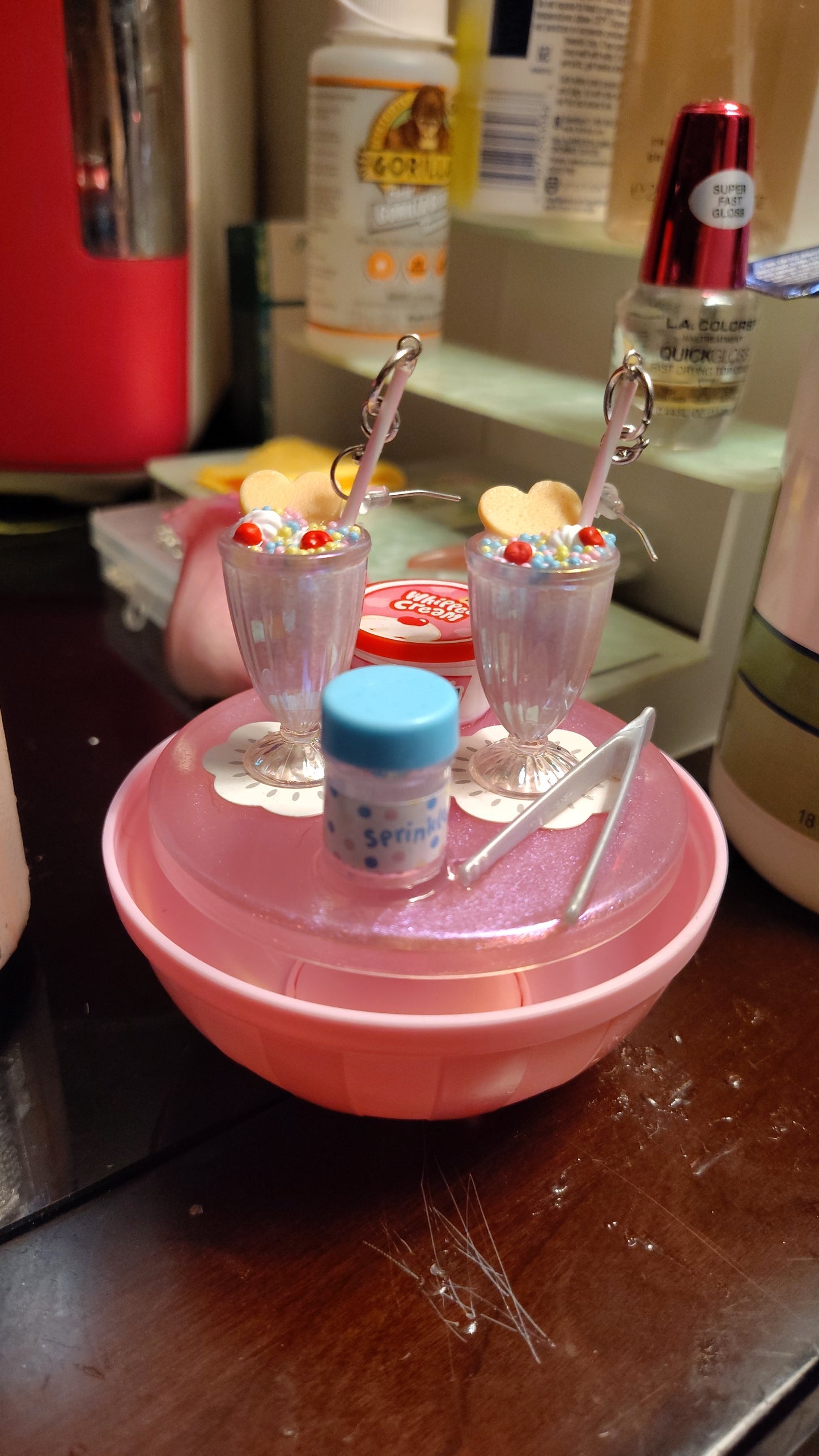 Strawberry Milkshake Earrings