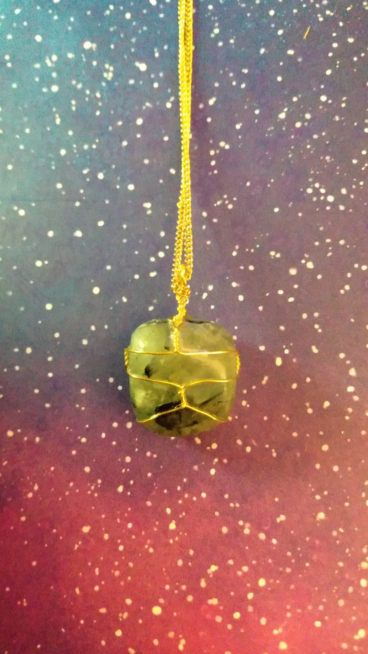 Wrapped Geode/Shell Necklaces