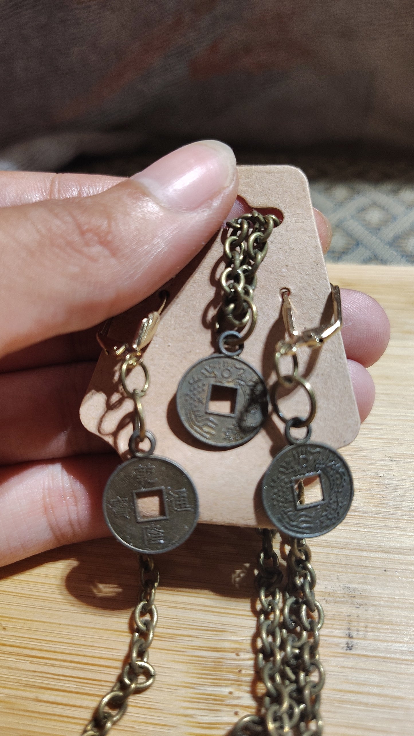 Chinese Piece Earring/Necklace Set