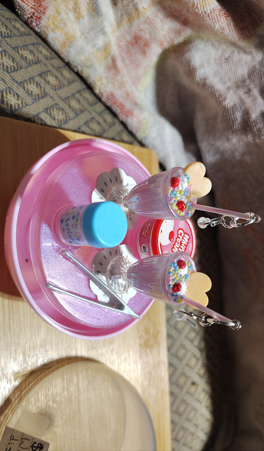Strawberry Milkshake Earrings