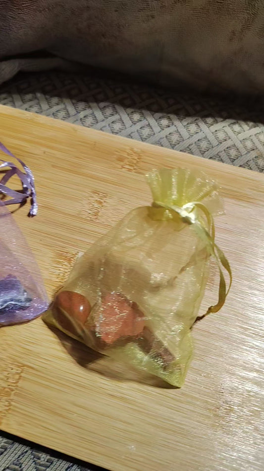 Red Jasper and Amethyst