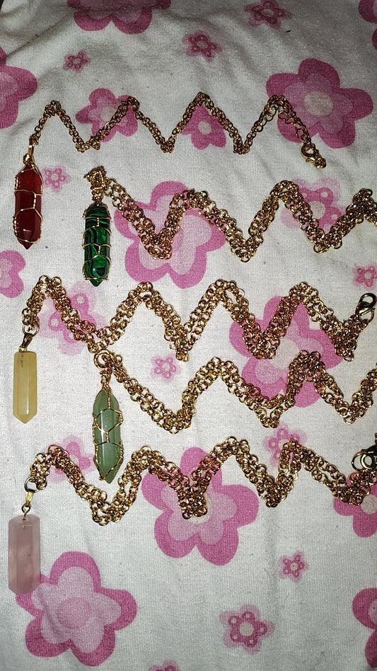 Geode Necklaces (cut and polished)