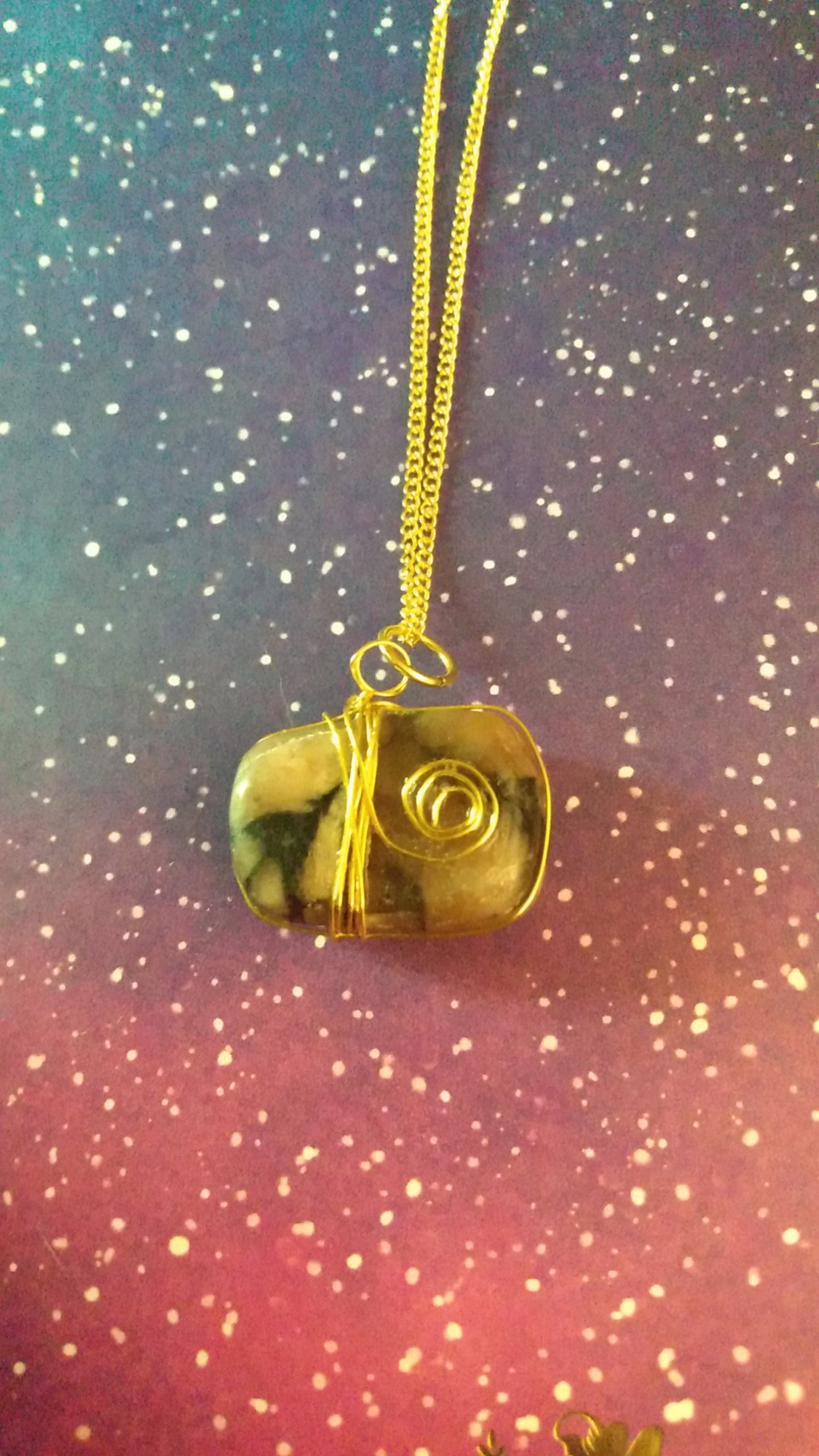 Wrapped Geode/Shell Necklaces