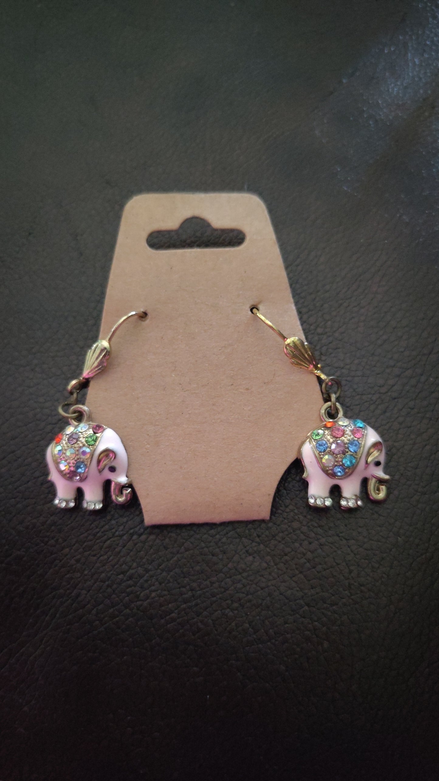 Rainbow Elephant Earrings