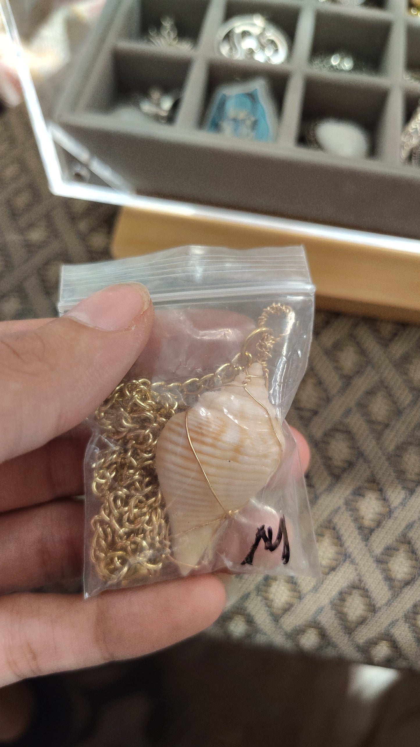 Wrapped Geode/Shell Necklaces