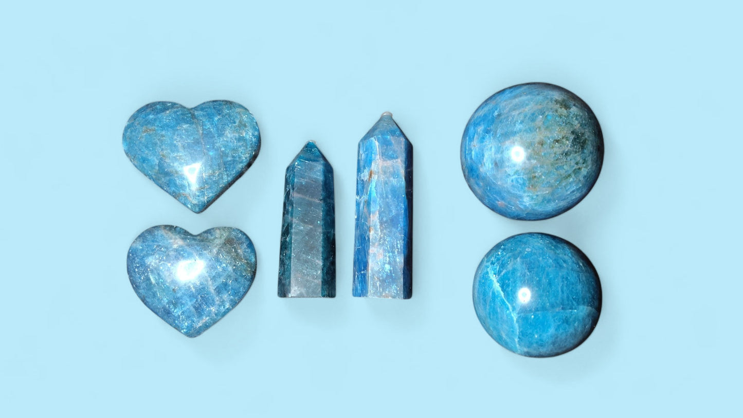 Blue Apatite Geode