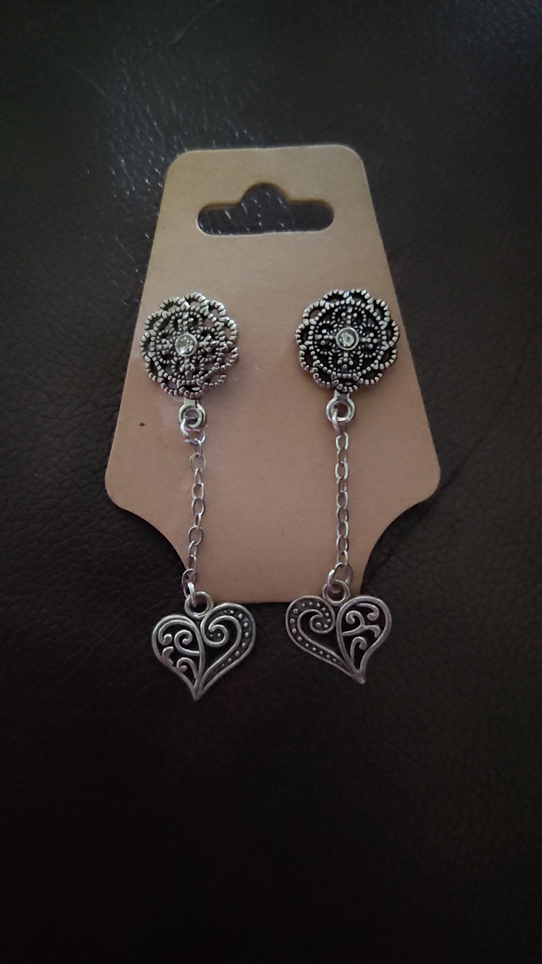 Heart Dangle Earrings