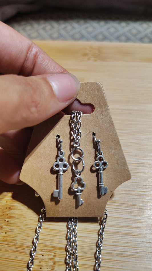 Key Earring/Necklace Set