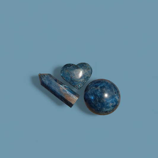 Blue Apatite Geode