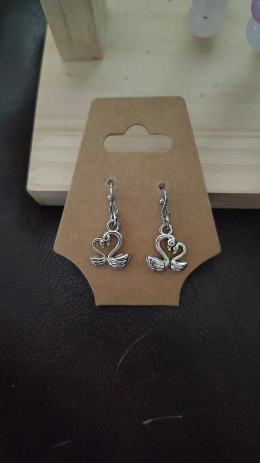 Swan Earrings