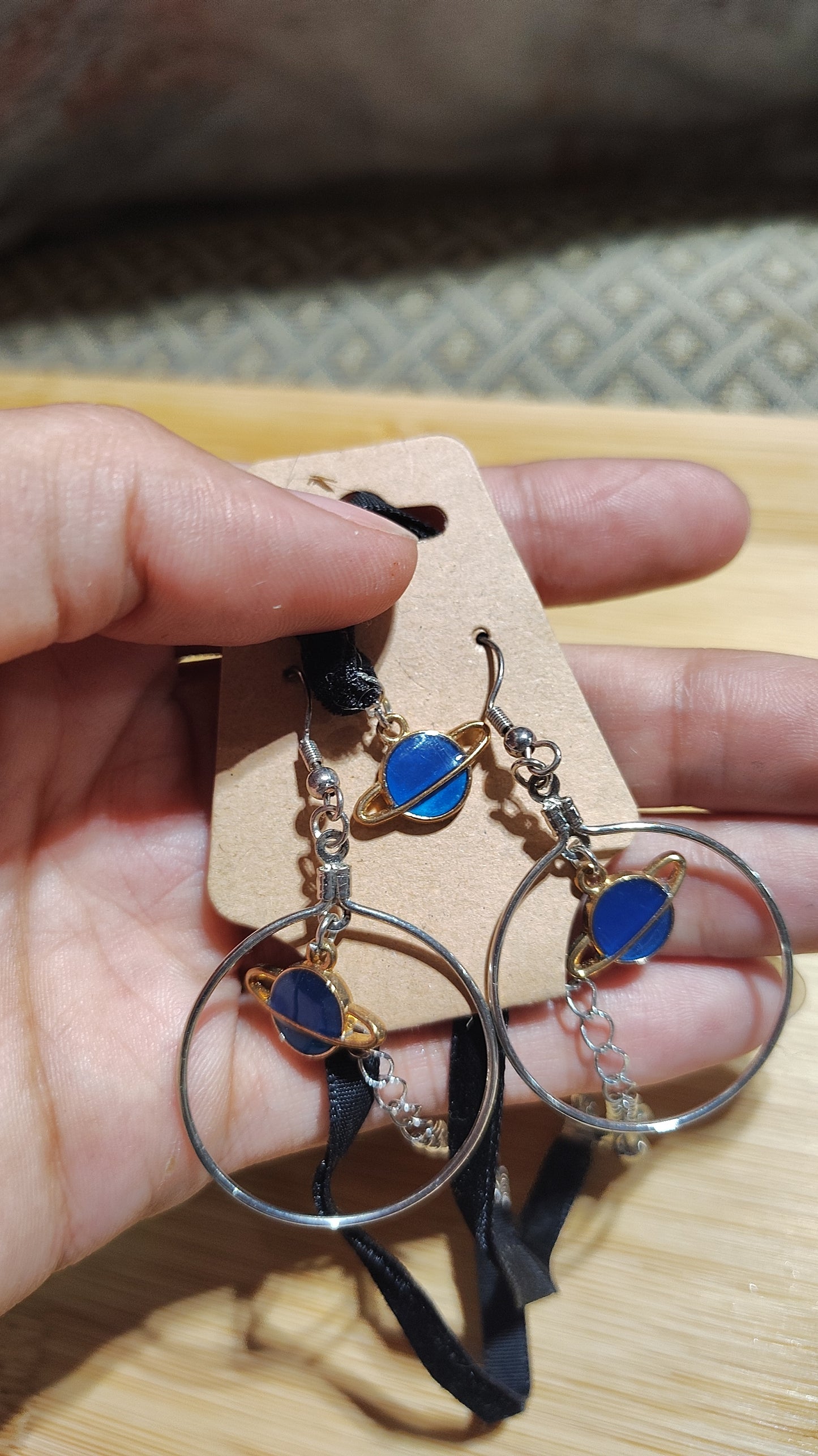 Space/Cat Earrings/Necklace Sets