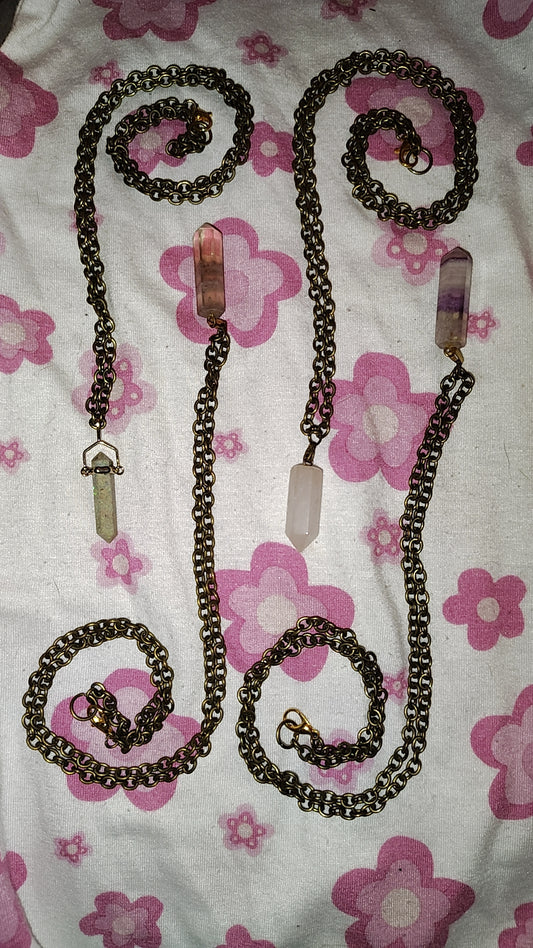Geode Necklaces (cut and polished)