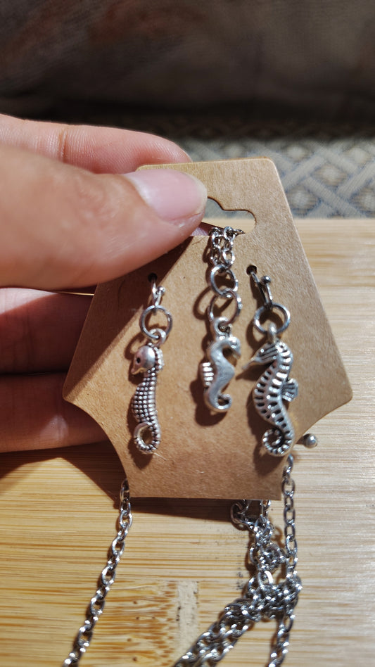 Seahorse Earring/Necklace Set