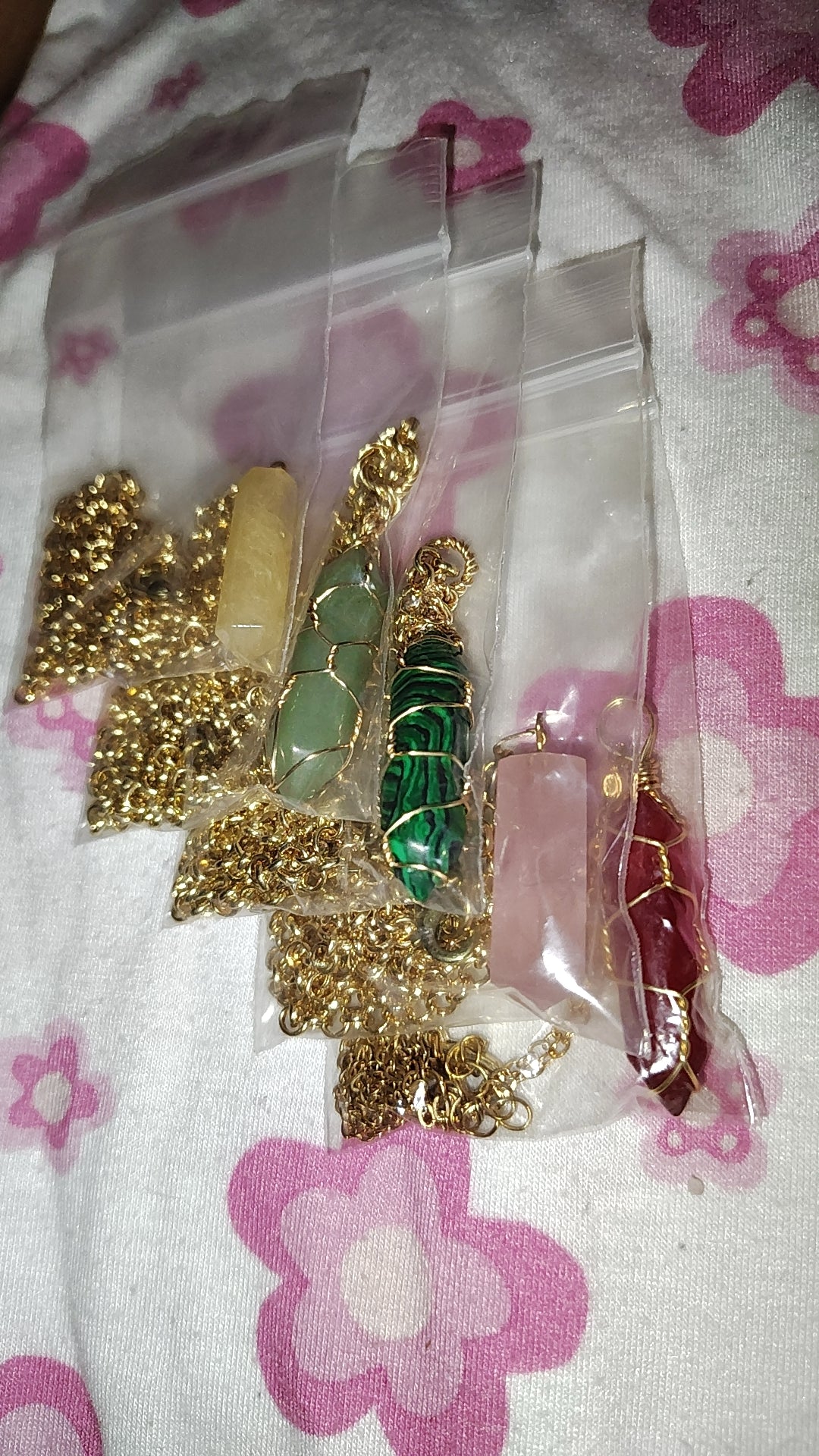 Geode Necklaces (cut and polished)